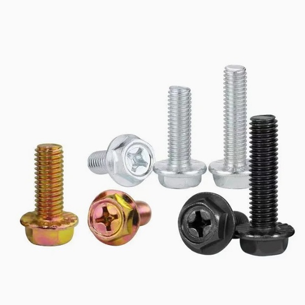 Hex Flange Head Bolt, Cross Recessed