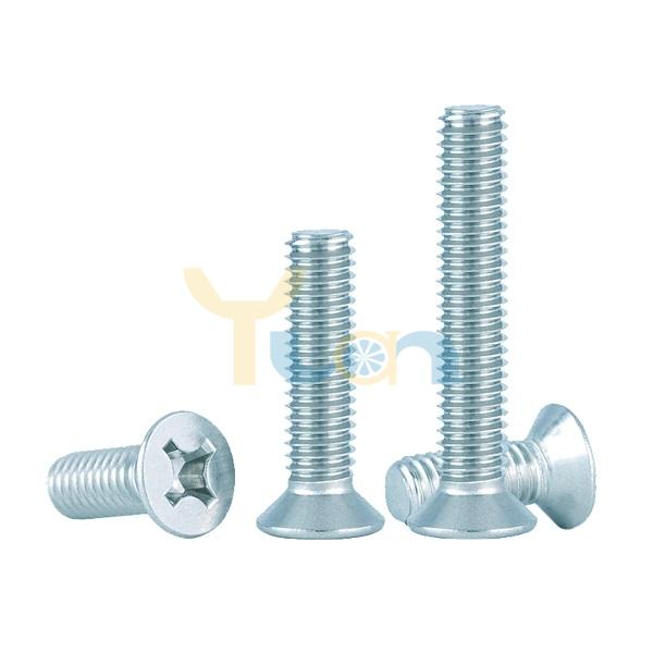 Countersunk Head Machine Screw, Cross Recessed