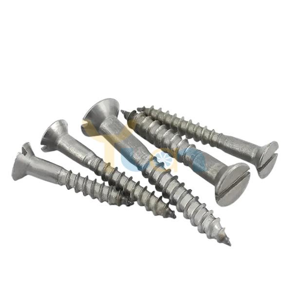 Flat Head Slotted Self-Tapping Screw